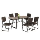 Conjunto Sala De Jantar Mesa 160x90cm Base Lunna Tampo Mdf La