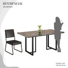 Conjunto Sala De Jantar Mesa 160x90cm Base Lunna Tampo Mdf La
