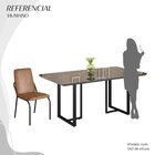 Conjunto Sala De Jantar Mesa 160x90cm Base Lunna Tampo Mdf La