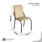 Conjunto Sala De Jantar Mesa 160x90cm Base Lunna Tampo Mdf La