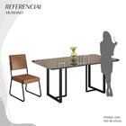 Conjunto Sala De Jantar Mesa 160x90cm Base Lunna Tampo Mdf La