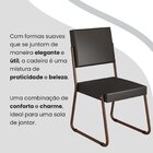 Conjunto Sala De Jantar Mesa 160x90cm Base Lunna Tampo Mdf La