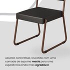 Conjunto Sala De Jantar Mesa 160x90cm Base Lunna Tampo Mdf La