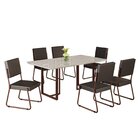 Conjunto Sala De Jantar Mesa 160x90cm Base Lunna Tampo Mdf La