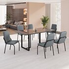 Conjunto Sala De Jantar Mesa 160x90cm Base Lunna Tampo Mdf La