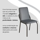 Conjunto Sala De Jantar Mesa 160x90cm Base Lunna Tampo Mdf La