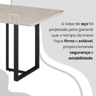 Conjunto Sala De Jantar Mesa 160x90cm Base Lunna Tampo Mdf La