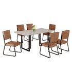 Conjunto Sala De Jantar Mesa 160x90cm Base Lunna Tampo Mdf La