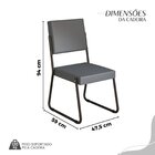 Conjunto Sala De Jantar Mesa 160x90cm Base Lunna Tampo Mdf La