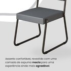 Conjunto Sala De Jantar Mesa 160x90cm Base Lunna Tampo Mdf La