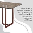Conjunto Sala De Jantar Mesa 160x90cm Base Lunna Tampo Mdf La