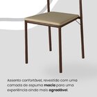 Conjunto Sala De Jantar Mesa 160x90cm Base Lunna Tampo Mdf La