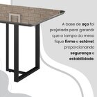 Conjunto Sala De Jantar Mesa 160x90cm Base Lunna Tampo Mdf La