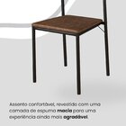 Conjunto Sala De Jantar Mesa 160x90cm Base Lunna Tampo Mdf La