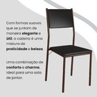 Conjunto Sala De Jantar Mesa 160x90cm Base Lunna Tampo Mdf La