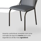 Conjunto Sala De Jantar Mesa 160x90cm Base Lunna Tampo Mdf Ma