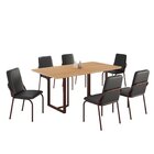 Conjunto Sala De Jantar Mesa 160x90cm Base Lunna Tampo Mdf Ma