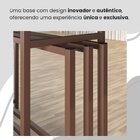 Conjunto Sala De Jantar Mesa 160x90cm Base Pérola Tampo Mdf C