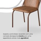 Conjunto Sala De Jantar Mesa 160x90cm Base Pérola Tampo Mdf C