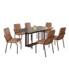 Conjunto Sala De Jantar Mesa 160x90cm Base Pérola Tampo Mdf C