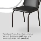 Conjunto Sala De Jantar Mesa 160x90cm Base Pérola Tampo Mdf C