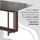 Conjunto Sala De Jantar Mesa 160x90cm Base Pérola Tampo Mdf C