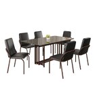 Conjunto Sala De Jantar Mesa 160x90cm Base Pérola Tampo Mdf C