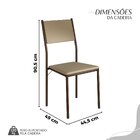 Conjunto Sala De Jantar Mesa 160x90cm Base Pérola Tampo Mdf F