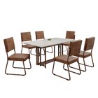 Conjunto Sala De Jantar Mesa 160x90cm Base Pérola Tampo Mdf L