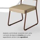 Conjunto Sala De Jantar Mesa 160x90cm Base Pérola Tampo Mdf L