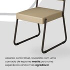 Conjunto Sala De Jantar Mesa 160x90cm Base Pérola Tampo Mdf L