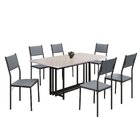 Conjunto Sala De Jantar Mesa 160x90cm Base Pérola Tampo Mdf L