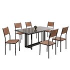 Conjunto Sala De Jantar Mesa 160x90cm Base Pérola Tampo Mdf L