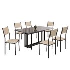 Conjunto Sala De Jantar Mesa 160x90cm Base Pérola Tampo Mdf L