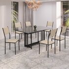 Conjunto Sala De Jantar Mesa 160x90cm Base Pérola Tampo Mdf L