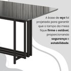 Conjunto Sala De Jantar Mesa 160x90cm Base Pérola Tampo Mdf L