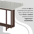 Conjunto Sala De Jantar Mesa 160x90cm Base Pérola Tampo Mdf L