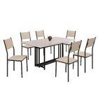 Conjunto Sala De Jantar Mesa 160x90cm Base Pérola Tampo Mdf L