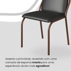 Conjunto Sala De Jantar Mesa 160x90cm Base Pérola Tampo Mdf M