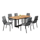 Conjunto Sala De Jantar Mesa 160x90cm Base Pérola Tampo Mdf M