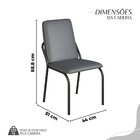 Conjunto Sala De Jantar Mesa 160x90cm Base Pérola Tampo Mdf M