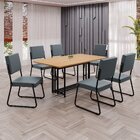 Conjunto Sala De Jantar Mesa 160x90cm Base Pérola Tampo Mdf N