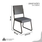 Conjunto Sala De Jantar Mesa 160x90cm Base Pérola Tampo Mdf N