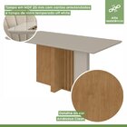 Conjunto Sala De Jantar Mesa 160x90cm Tampo Mdf Com 6 Cadeira