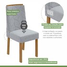 Conjunto Sala De Jantar Mesa 160x90cm Tampo Mdf/vidro Com 6 C