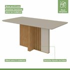 Conjunto Sala De Jantar Mesa 160x90cm Tampo Mdf/vidro Com 6 C