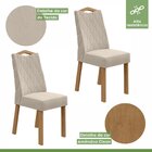 Conjunto Sala De Jantar Mesa 170x90cm Tampo Mdf Com 6 Cadeira