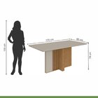 Conjunto Sala De Jantar Mesa 170x90cm Tampo Mdf Com 6 Cadeira