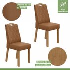 Conjunto Sala De Jantar Mesa 170x90cm Tampo Mdf Com 6 Cadeira