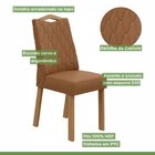 Conjunto Sala De Jantar Mesa 170x90cm Tampo Mdf Com 6 Cadeira